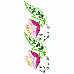 Flowers Embroidery Design 12